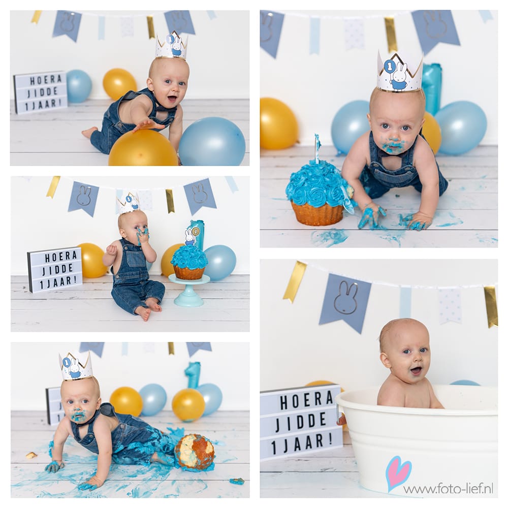 Nijntje cakesmash fotografie door FOTOlief – Barendrechtse fotograaf voor o.a. Oud-Beijerland, Heinenoord, Heerjansdam en Hendrik-Ido-Ambacht.