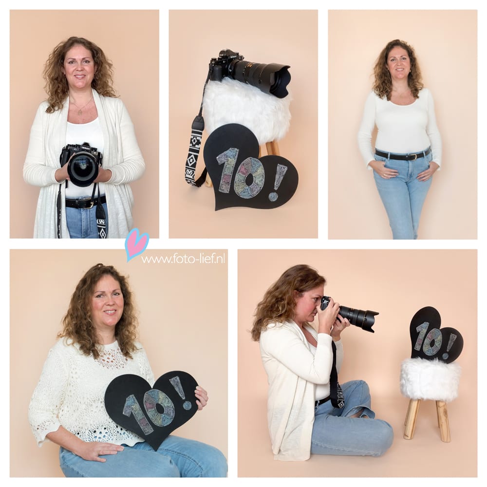 Zelfportret Fotograaf Martine de Kluiver - FOTOlief Barendrecht - 10 jaar jubileum